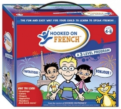 Cover art for Hooked on French: A 3 Level program (English and French Edition)