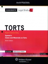 Cover art for Casenote Legal Briefs: Torts: Keyed to Epstein's Cases and Materials on Torts, 9th Ed.
