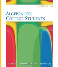 Cover art for Algebra for College Students- 8th Edition (with Interactive Video Skillbuilder CD-ROM)