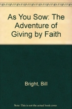 Cover art for As You Sow: The Adventure of Giving by Faith