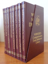 Cover art for Webster's Comperhensive Desk Reference Library-8 Vol. Set