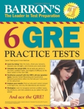 Cover art for Barron's 6 GRE Practice Tests