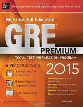 Cover art for McGraw-Hill Education GRE Premium, 2015 Edition