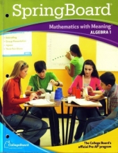 Cover art for Springboard Mathematics with Meaning Algebra 1 (Mathematics with Meaning)