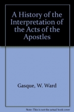 Cover art for A History of the Interpretation of the Acts of the Apostles