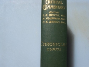 Cover art for Chronicles I and II (International Critical Commentary)