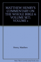 Cover art for Matthe Henry's Commentary on the Whole Bible 6 Volume Set