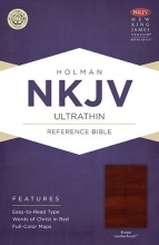 Cover art for NKJV Ultrathin Reference Bible, Brown LeatherTouch