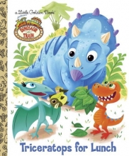 Cover art for Dinosaur Train: Triceratops for Lunch (Little Golden Book)