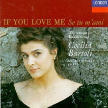 Cover art for Cecilia Bartoli: If You Love Me / Se tu m'ami: 18th-century Italian songs