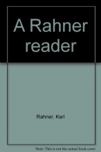 Cover art for A Rahner reader