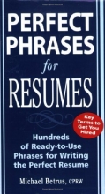 Cover art for Perfect Phrases for Resumes (Perfect Phrases Series)