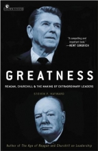 Cover art for Greatness: Reagan, Churchill, and the Making of Extraordinary Leaders