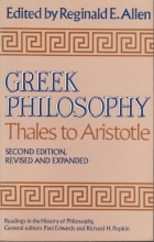Cover art for Greek Philosophy: Thales to Aristotle.  Readings in the History of Philosophy.  Second Edition, Revised and Expanded.
