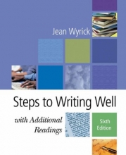 Cover art for Steps to Writing Well with Additional Readings (with InfoTrac )