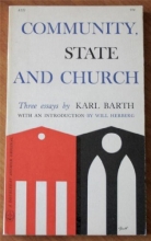 Cover art for Community, State, and Church; Three Essays