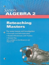 Cover art for Saxon Algebra 2: Reteaching Masters Grades 9-12 2009