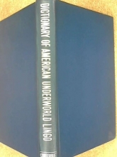 Cover art for Dictionary of American underworld lingo