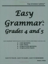 Cover art for Easy Grammar 4 And 5 - Teacher Edition: Grades 4 And 5