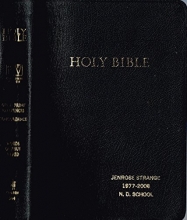 Cover art for Holy Bible Giant Print References Concordance Words of Jesus in Red, Black Bonded Leather #544
