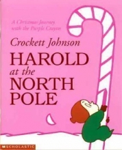 Cover art for Harold at the North Pole: A Christmas journey with the purple crayon