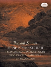 Cover art for Tone Poems in Full Score, Series II: Till Eulenspiegels Lustige Streiche, also Sprach Zarathustra and Ein Heldenleben (Dover Music Scores)