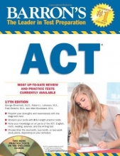 Cover art for Barron's ACT with CD-ROM, 17th Edition (Barron's ACT (W/CD))