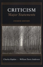 Cover art for Criticism: Major Statements, 4th Edition