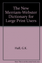 Cover art for The New Merriam-Webster Dictionary for Large Print Users