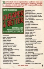 Cover art for Cheaper and Better: Homemade Alternatives to Storebought Goods
