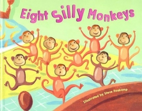 Cover art for Eight Silly Monkeys