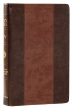 Cover art for ESV New Classic Reference Bible (TruTone, Brown/Cordovan, Stripe Design)