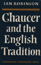 Cover art for Chaucer and English Tradition