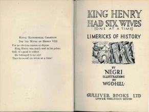 Cover art for King Henry Had Six Wives (one at a time): Limericks of History