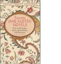 Cover art for Favorite Jane Austen Novels: Pride and Prejudice, Sense and Sensibility and Persuasion (Dover Thrift Editions)