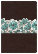 Cover art for Holman Study Bible: NKJV Edition Personal Size Espresso/Teal LeatherTouch