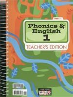 Cover art for Phonics and English 1, Teacher's Edition (2 Parts)