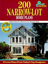 Cover art for 200 Narrow-Lot Home Plans: Stylish Homes for Lots Less Than 60' Wide (Blue Ribbon Designer Series)
