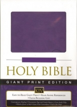 Cover art for Holy Bible Giant Print KJV Grape Leathersoft (King James Version)