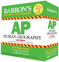 Cover art for Barron's AP Human Geography Flash Cards, 2nd Edition
