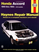 Cover art for Honda Accord 1990 Thru 1993: All Models (Haynes Repair Manual)