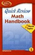 Cover art for Quick Review Math Handbook: Hot Words, Hot Topics, Book 1, Student Edition