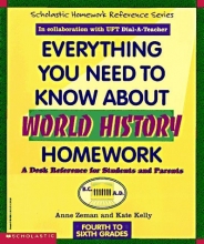 Cover art for Everything You Need To Know About World History Homework (Evertything You Need To Know..)
