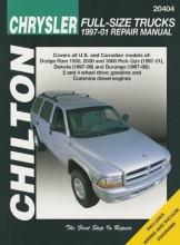 Cover art for Chilton Chrysler Full-Size Trucks 1997-01 Repair Manual: Covers All U.S. and Can