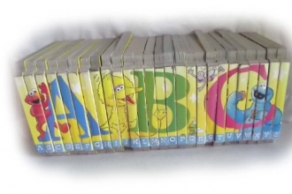 Cover art for Sesame Street Alphabet ABC A B C Puzzle Board Books - Set of 26 A to Z