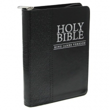 Cover art for Holy Bible: KJV Pocket Edition: Zippered Black