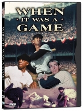 Cover art for When It Was a Game