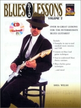 Cover art for Blues Guitar Lessons, Vol 2: Over 50 Great Lessons for the Intermediate Blues Guitarist (Book & CD)
