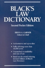 Cover art for Black's Law Dictionary, Second Pocket Edition