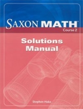 Cover art for Saxon Math Course 2 Solution Manual